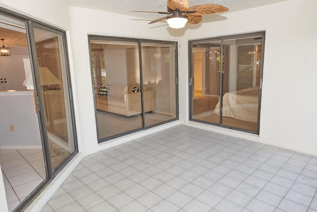 view of patio / terrace with ceiling fan