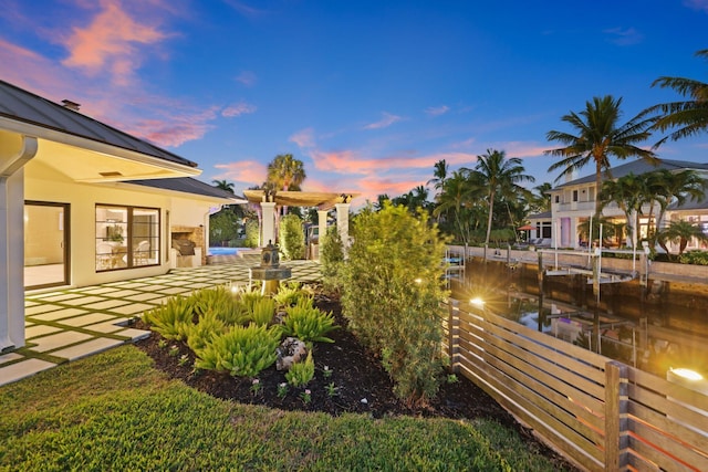 exterior space with a patio area