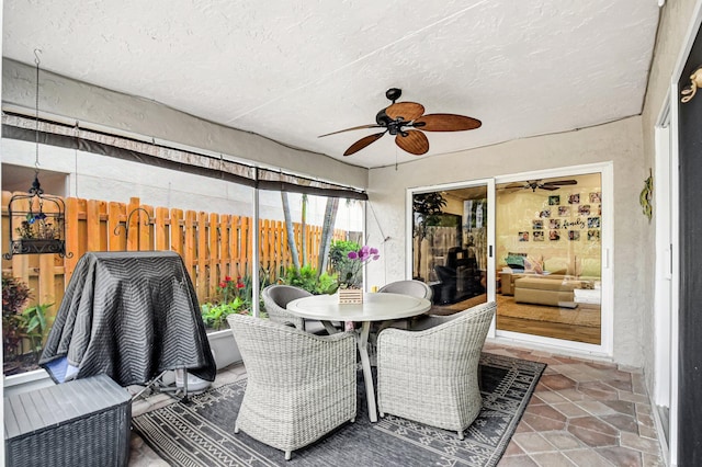 view of sunroom / solarium