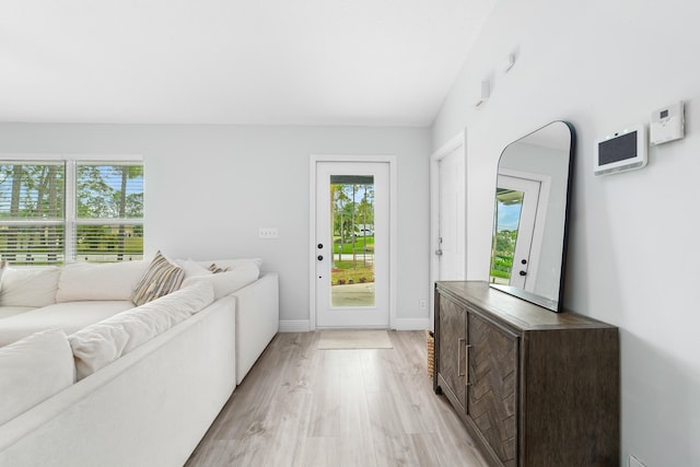 interior space featuring light hardwood / wood-style flooring