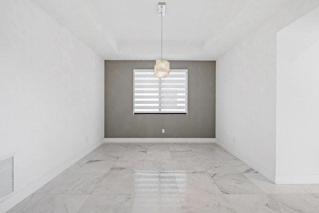 view of unfurnished dining area