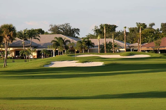 view of community with a lawn