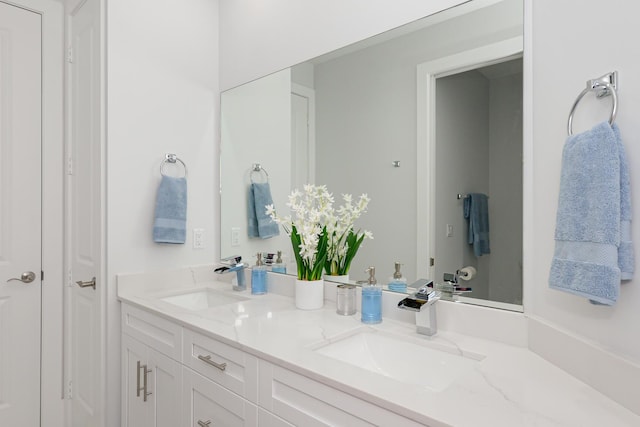 bathroom with vanity