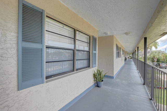 view of patio / terrace with a balcony