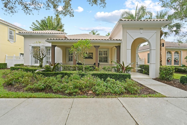 view of front of home