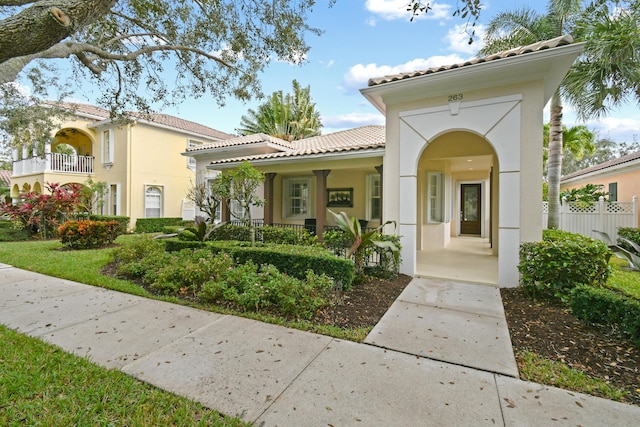 view of front of home