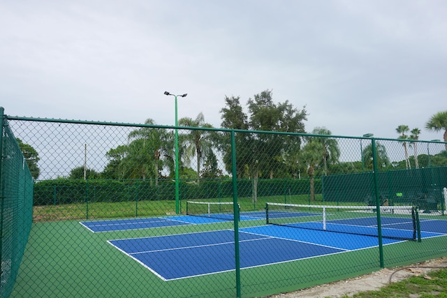 view of tennis court