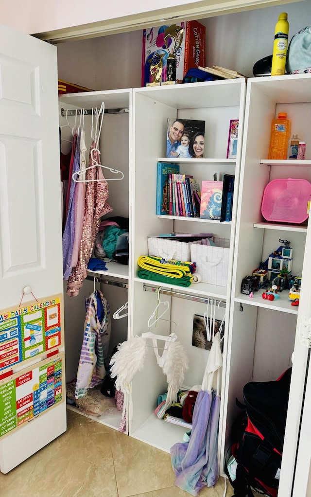 view of closet