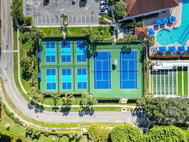 5258 Europa Dr Unit H, Boynton Beach, FL 33437 - drone / aerial view of a pool area