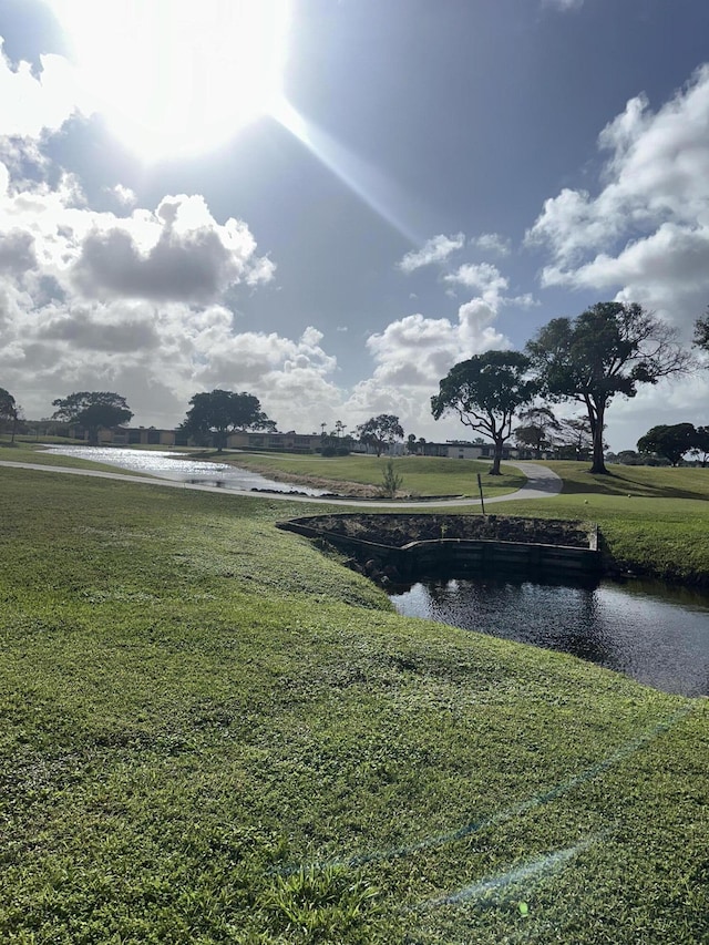 view of water feature