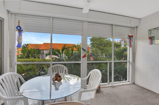 sunroom with a healthy amount of sunlight