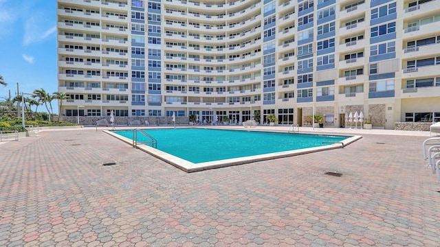 view of pool with a patio