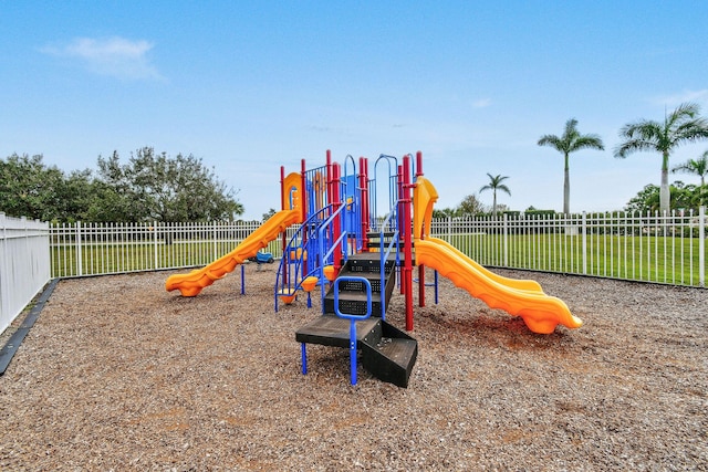 view of jungle gym