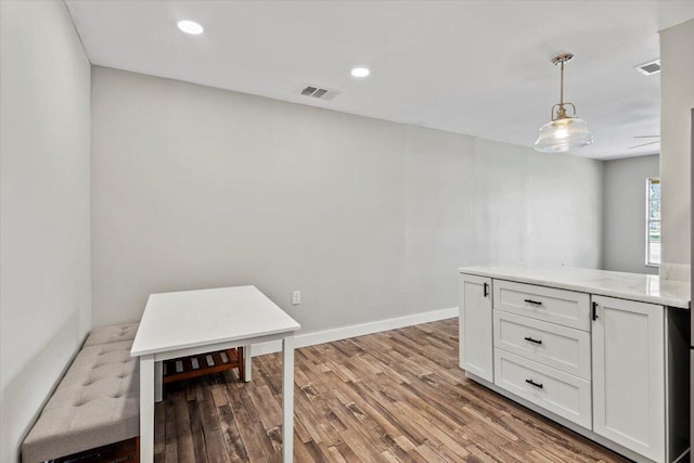 interior space with wood-type flooring