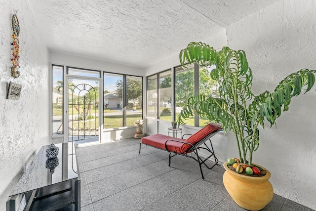 view of sunroom