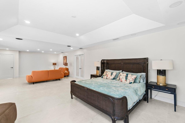 4246 Live Oak Blvd, Delray Beach, FL 33445 - tiled bedroom featuring recessed lighting