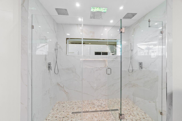 4246 Live Oak Blvd, Delray Beach, FL 33445 - full bath with a marble finish shower and recessed lighting