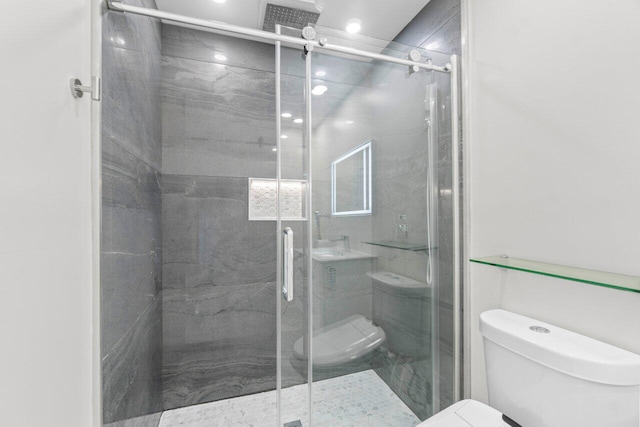 4246 Live Oak Blvd, Delray Beach, FL 33445 - full bathroom featuring toilet and a stall shower