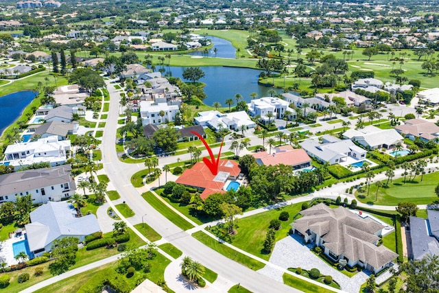 4246 Live Oak Blvd, Delray Beach, FL 33445 - aerial perspective of suburban area featuring a nearby body of water and a golf course
