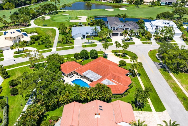 4246 Live Oak Blvd, Delray Beach, FL 33445 - aerial view of residential area featuring a nearby body of water, a golf course, and a pool area