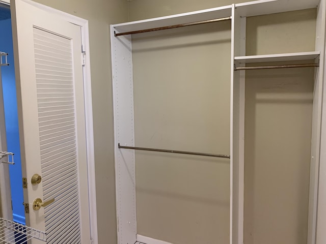 view of closet