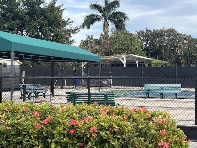 view of tennis court