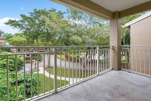 view of balcony