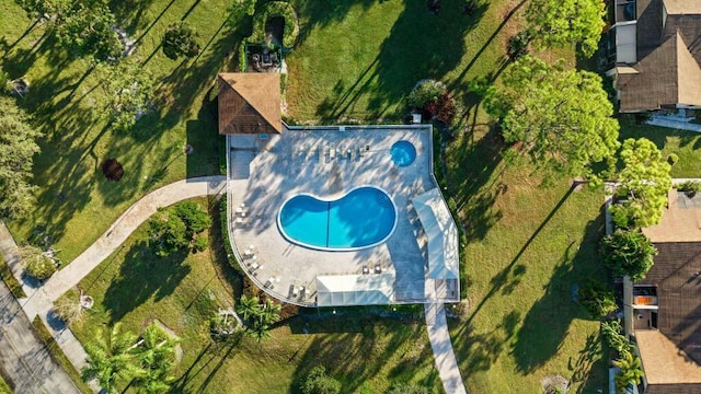 birds eye view of property