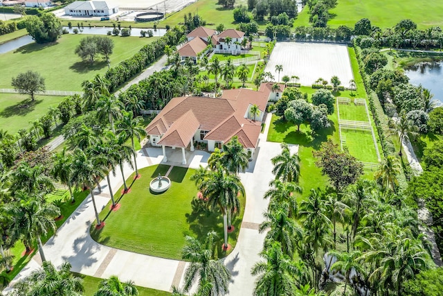 15330 Ocean Breeze Ln, Wellington, FL 33414 - drone / aerial view with a water view