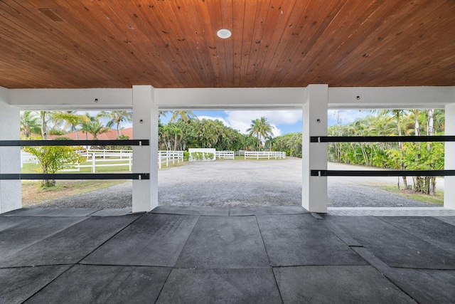 exterior space featuring concrete flooring