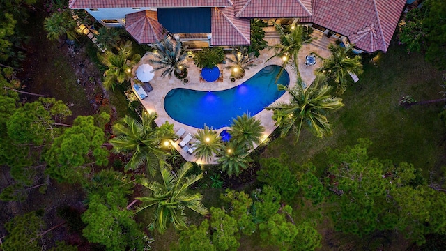 birds eye view of property