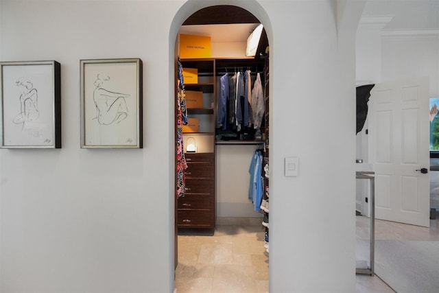 view of closet