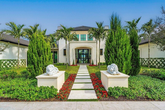 mediterranean / spanish house with french doors