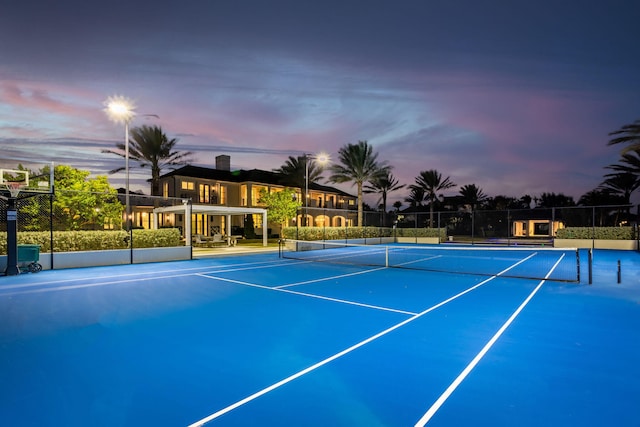 view of tennis court