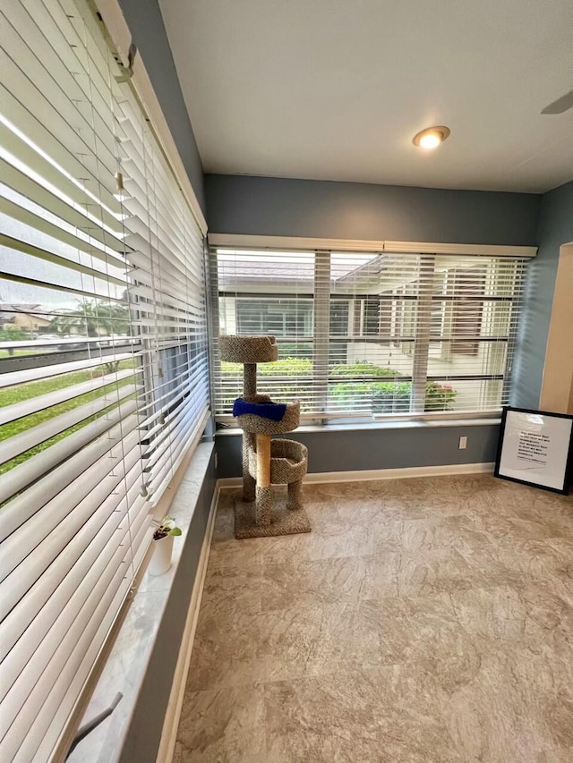 living area featuring plenty of natural light