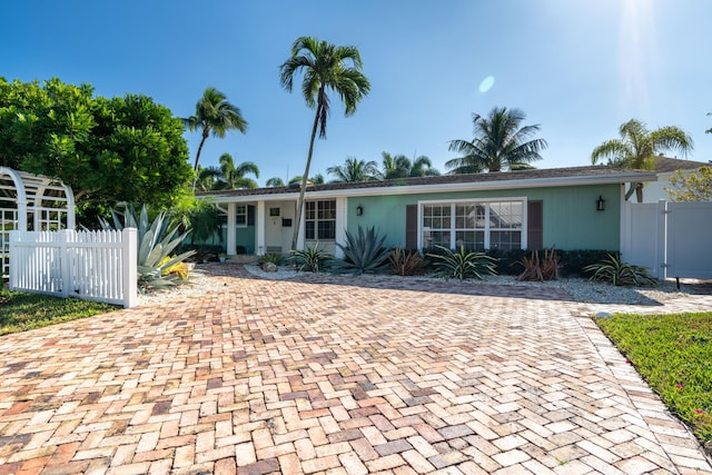 view of ranch-style home