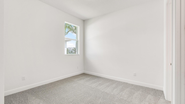 spare room with carpet