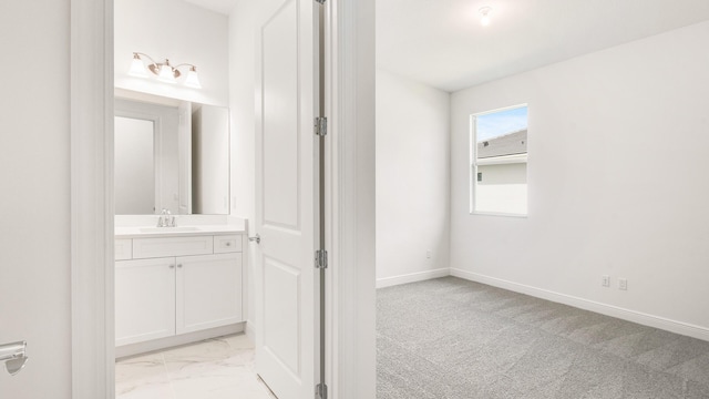 bathroom featuring vanity