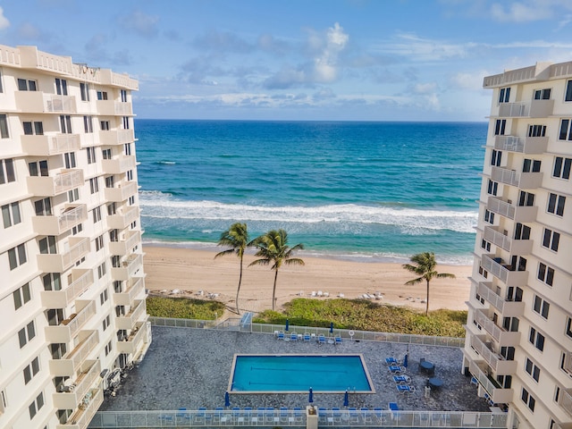 water view with a beach view