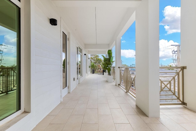 view of patio / terrace featuring a balcony