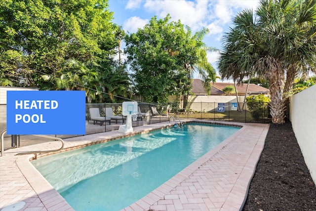 view of pool with a patio area