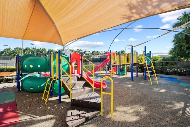 view of jungle gym