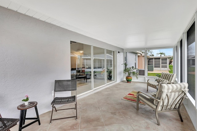 view of sunroom