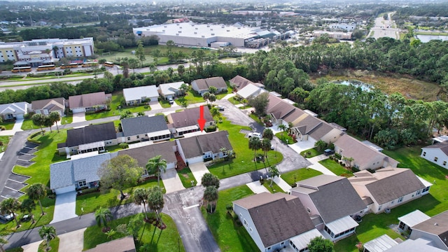 bird's eye view featuring a residential view