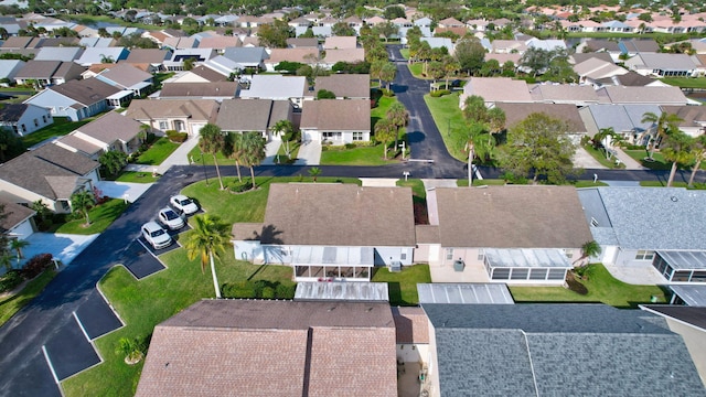 aerial view featuring a residential view