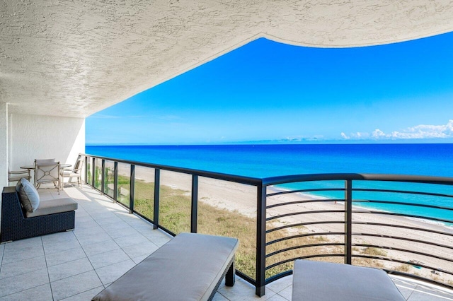 2727 S Ocean Blvd Unit 701, Highland Beach, FL 33487 - balcony with view of water and beach