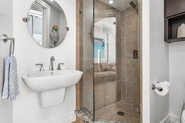 2727 S Ocean Blvd Unit 701, Highland Beach, FL 33487 - full bathroom with a stall shower