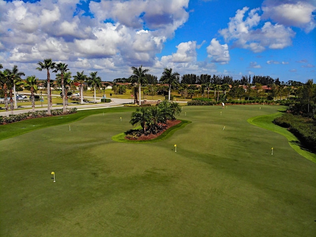 view of community with golf course view