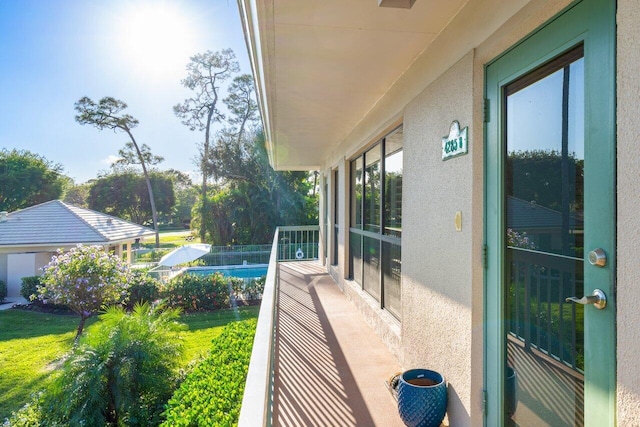 view of balcony