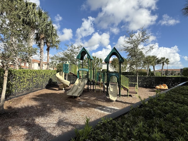 view of jungle gym